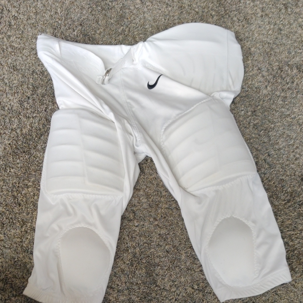 Nike White Football Pants with Padding
